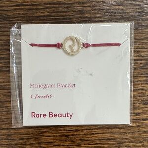 Rare Beauty Pink and Silver Monogram Bracelet